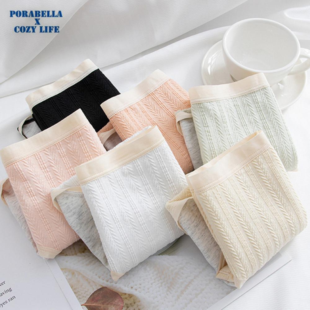 <Porabella>現貨生理褲 稻穗紋路 棉質生理內褲 大尺碼生理內褲防側漏UNDERWEAR(M~XL)-細節圖6