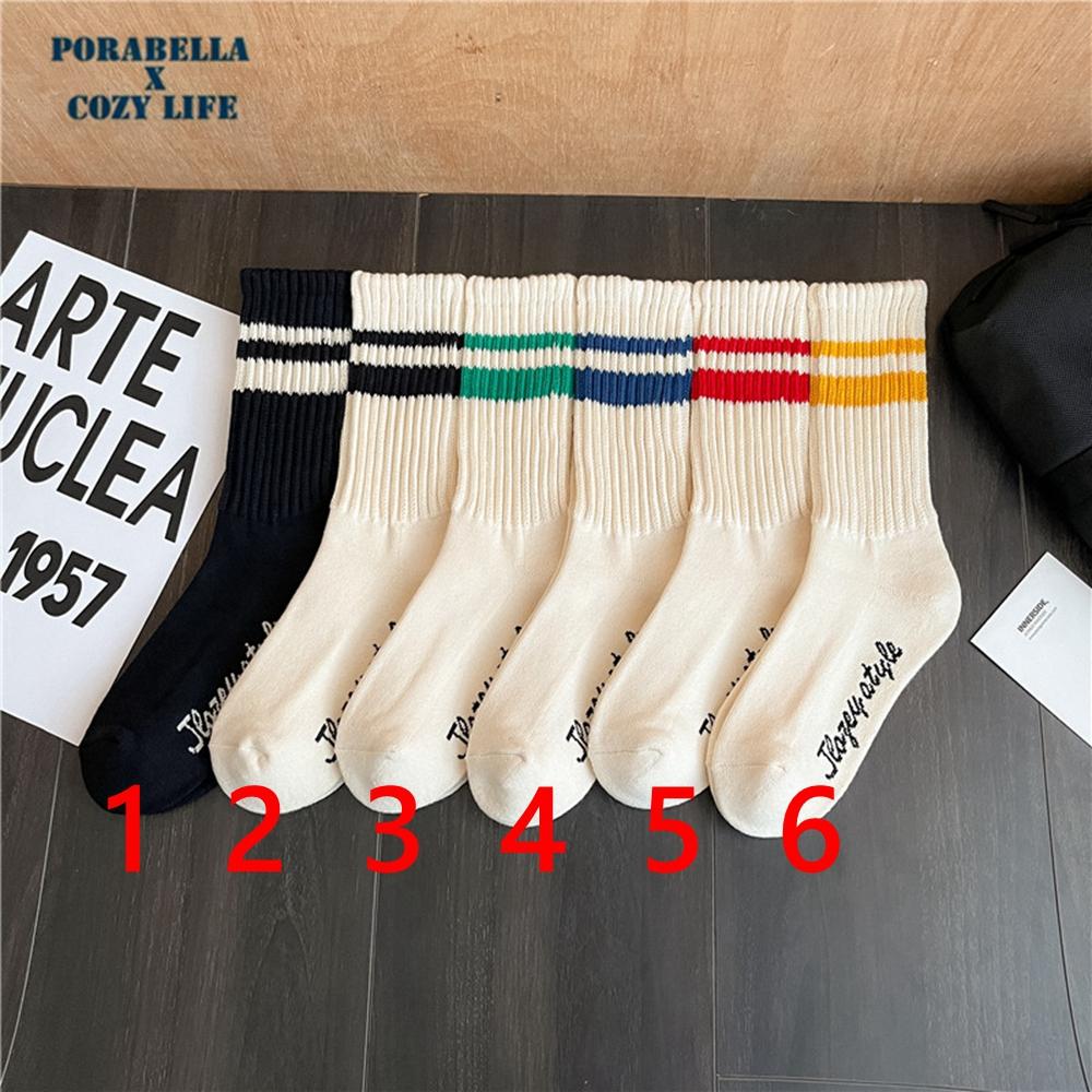 <Porabella>現貨線條襪子 粗細線條襪男生襪女生襪 運動襪潮流襪 SMILE SOCKS(均碼)-細節圖9