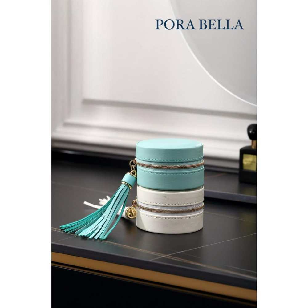 <台灣現貨>快速出貨 皮革收納盒  隨身款珠寶盒 迷你飾品收納盒 旅行收納盒 便攜飾品盒 多功能收納盒 首飾盒 珠寶盒-細節圖3