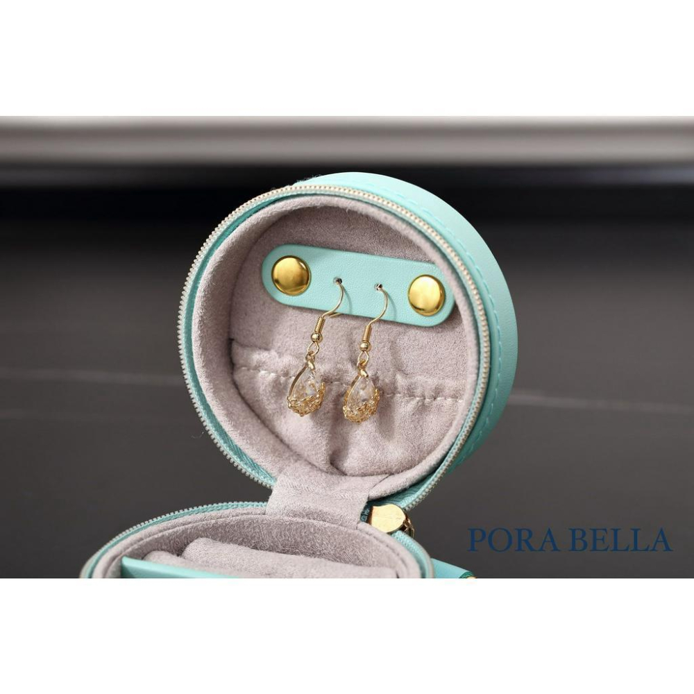 <台灣現貨>快速出貨 皮革收納盒  隨身款珠寶盒 迷你飾品收納盒 旅行收納盒 便攜飾品盒 多功能收納盒 首飾盒 珠寶盒-細節圖9