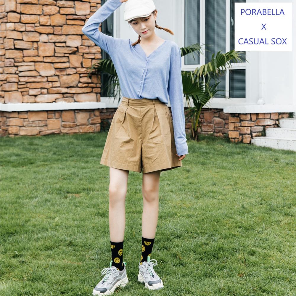 <Porabella>現貨微笑襪子  表情襪  女生襪子 笑臉襪 韓版襪 個性塗鴉 潮流襪 SMILE SOCKS-細節圖3