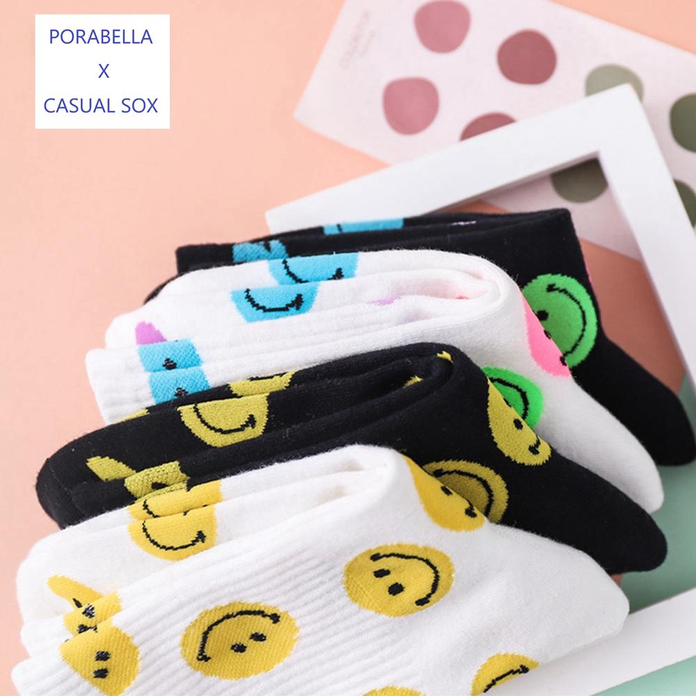 <Porabella>現貨微笑襪子  表情襪  女生襪子 笑臉襪 韓版襪 個性塗鴉 潮流襪 SMILE SOCKS-細節圖6