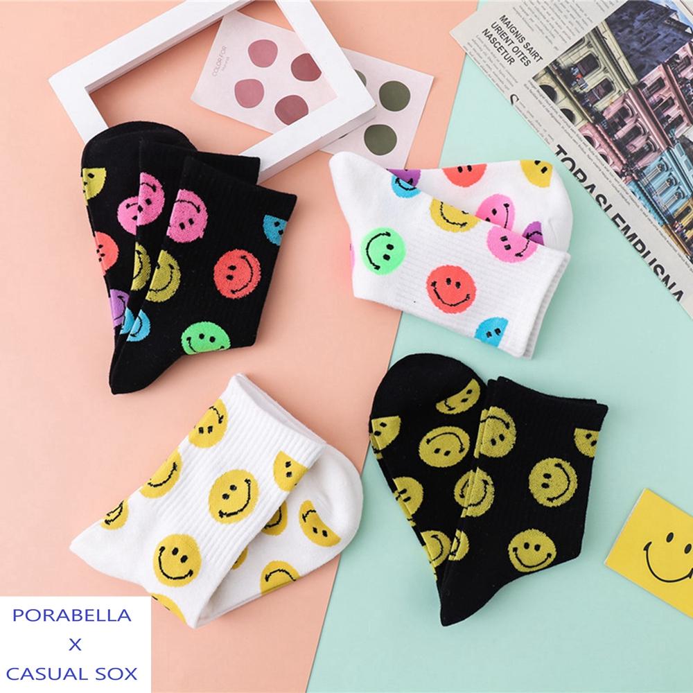 <Porabella>現貨微笑襪子  表情襪  女生襪子 笑臉襪 韓版襪 個性塗鴉 潮流襪 SMILE SOCKS-細節圖7