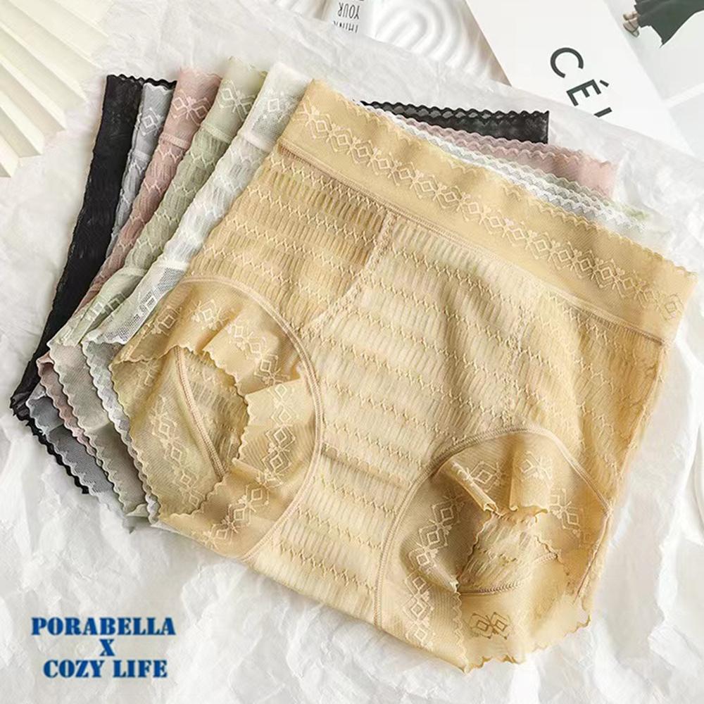 <Porabella>大尺碼現貨內褲 蕾絲內褲 蠶絲內褲 加大尺碼 透氣內褲 無痕內褲 UNDERWEAR (M~XL)-細節圖7