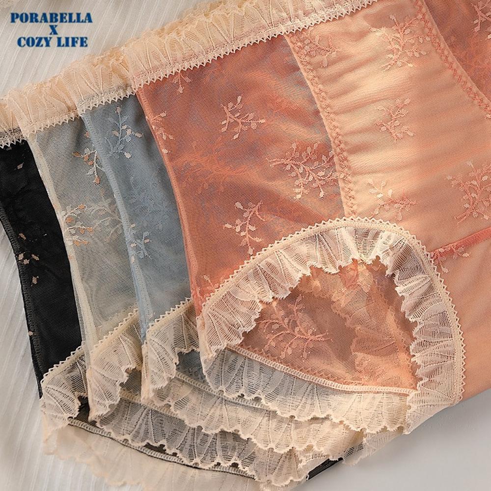 <Porabella> 大尺碼現貨內褲 蕾絲內褲 蠶絲內褲 加大尺碼 透氣內褲 UNDERWEAR(XL~3XL)-細節圖6