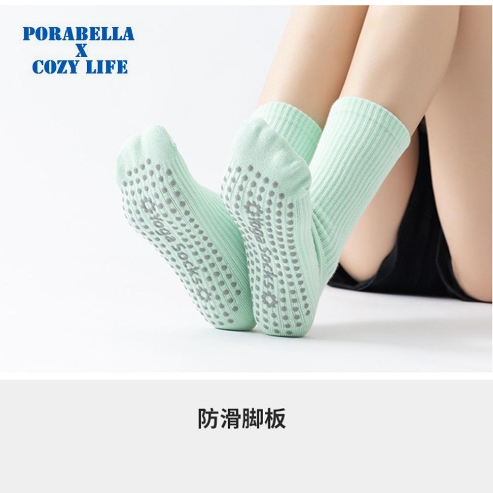 <現貨>中筒襪  螺紋襪子 素色襪  防滑襪  運動襪  瑜珈襪 YOGA SOCKS-細節圖5