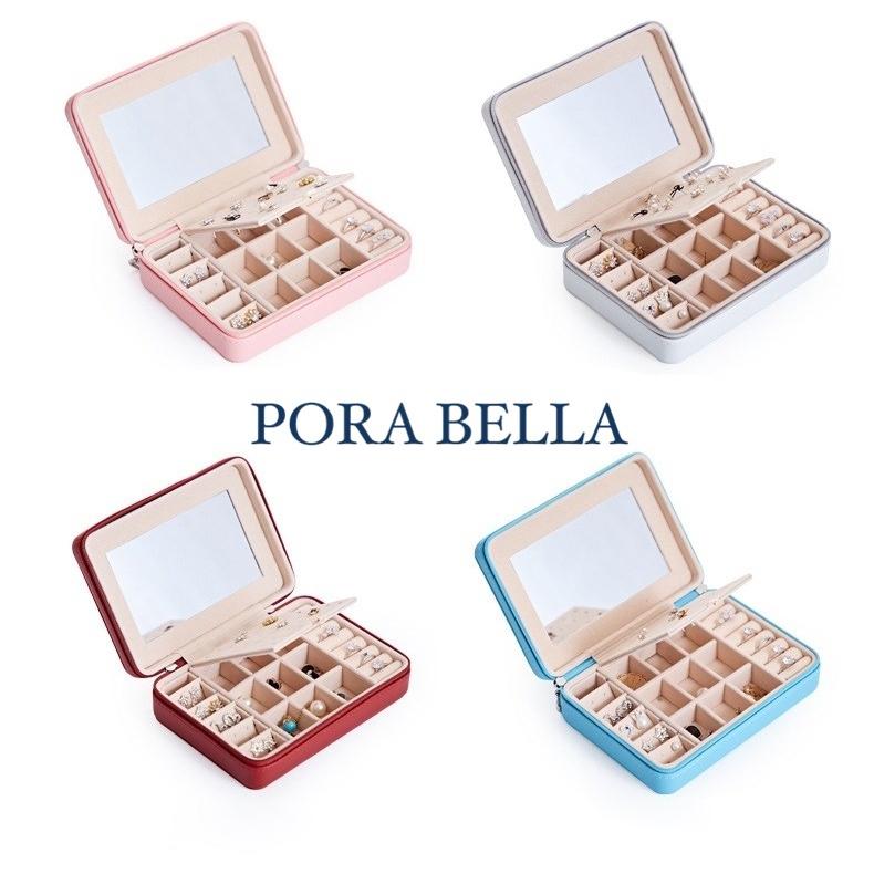 <台灣現貨>快速出貨 皮革收納盒  隨身款珠寶盒 迷你飾品收納盒 旅行收納盒 便攜飾品盒 多功能收納盒 首飾盒 珠寶盒-細節圖3