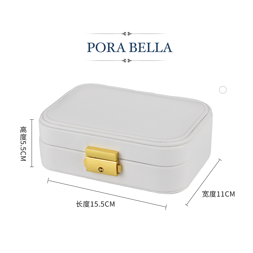 <台灣現貨>快速出貨 皮革收納盒  隨身款珠寶盒 迷你飾品收納盒 旅行收納盒 便攜飾品盒 多功能收納盒 首飾盒 珠寶盒-細節圖3