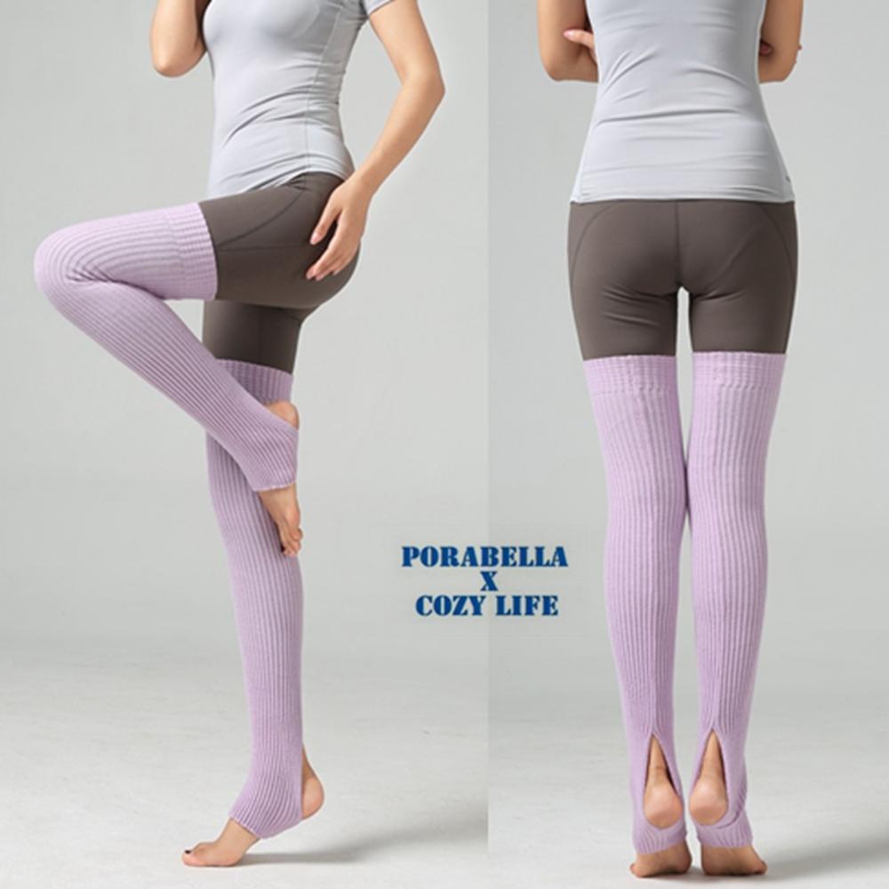 <Porabella>現貨襪套75cm 厚款襪套腳跟挖空襪套舞蹈襪套瑜珈襪套保暖襪套踩腳襪套加長瑜珈襪套堆堆襪socks-細節圖5