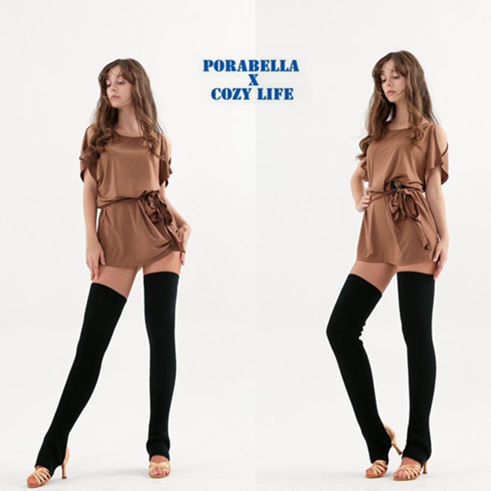 <Porabella>現貨襪套75cm 厚款襪套腳跟挖空襪套舞蹈襪套瑜珈襪套保暖襪套踩腳襪套加長瑜珈襪套堆堆襪socks-細節圖7