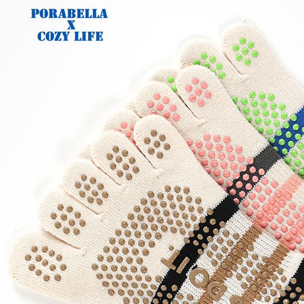 <現貨>中筒襪  條紋襪子 五指襪  女襪  防滑襪  瑜珈襪 YOGA SOCKS-細節圖4