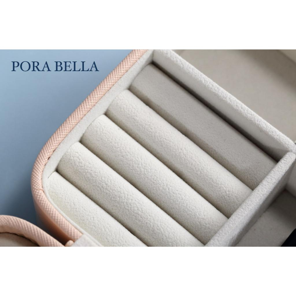 <台灣現貨>快速出貨 皮革收納盒  隨身款珠寶盒 迷你飾品收納盒 旅行收納盒 便攜飾品盒 多功能收納盒 首飾盒 珠寶盒-細節圖3