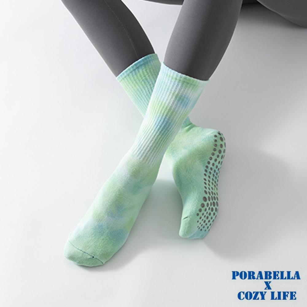 <現貨>中筒襪  渲染襪子  條紋襪口  防滑襪  運動襪  瑜珈襪 YOGA SOCKS-細節圖6