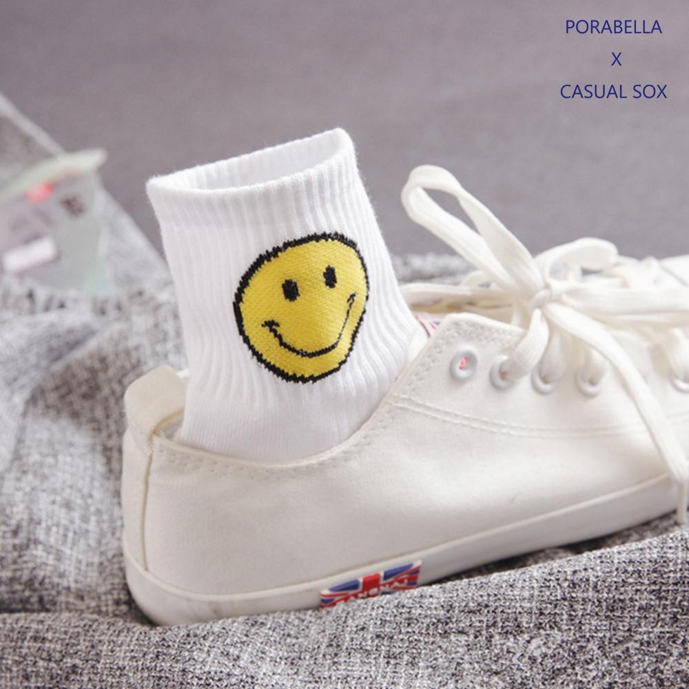 <Porabella>現貨微笑襪子 個性塗鴉 潮流襪 女生襪子 笑臉襪 韓版襪 表情襪 SMILE SOCKS-細節圖8