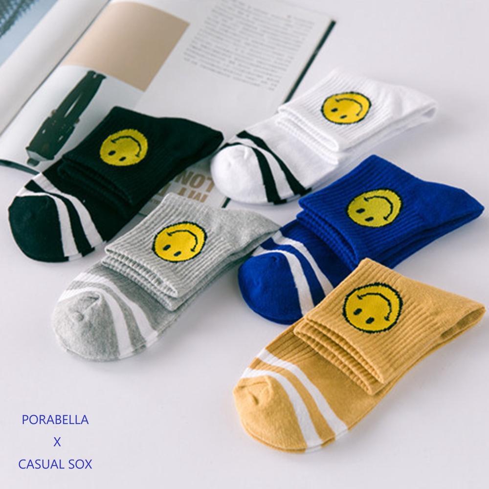 <Porabella>現貨微笑襪子 個性塗鴉 潮流襪 女生襪子 笑臉襪 韓版襪 表情襪 SMILE SOCKS-細節圖9