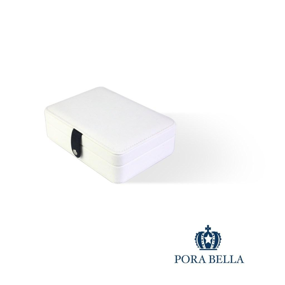 <台灣現貨>快速出貨 小長方形鏡子皮革收納盒 隨身款珠寶盒 旅行收納盒 便攜飾品盒 多功能收納盒 首飾盒珠寶盒-細節圖6