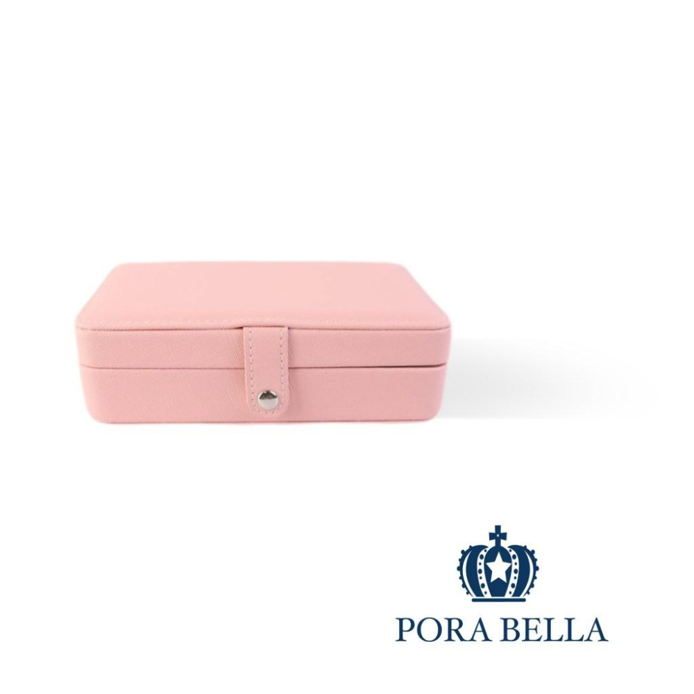 <台灣現貨>快速出貨 小長方形鏡子皮革收納盒 隨身款珠寶盒 旅行收納盒 便攜飾品盒 多功能收納盒 首飾盒珠寶盒-細節圖7