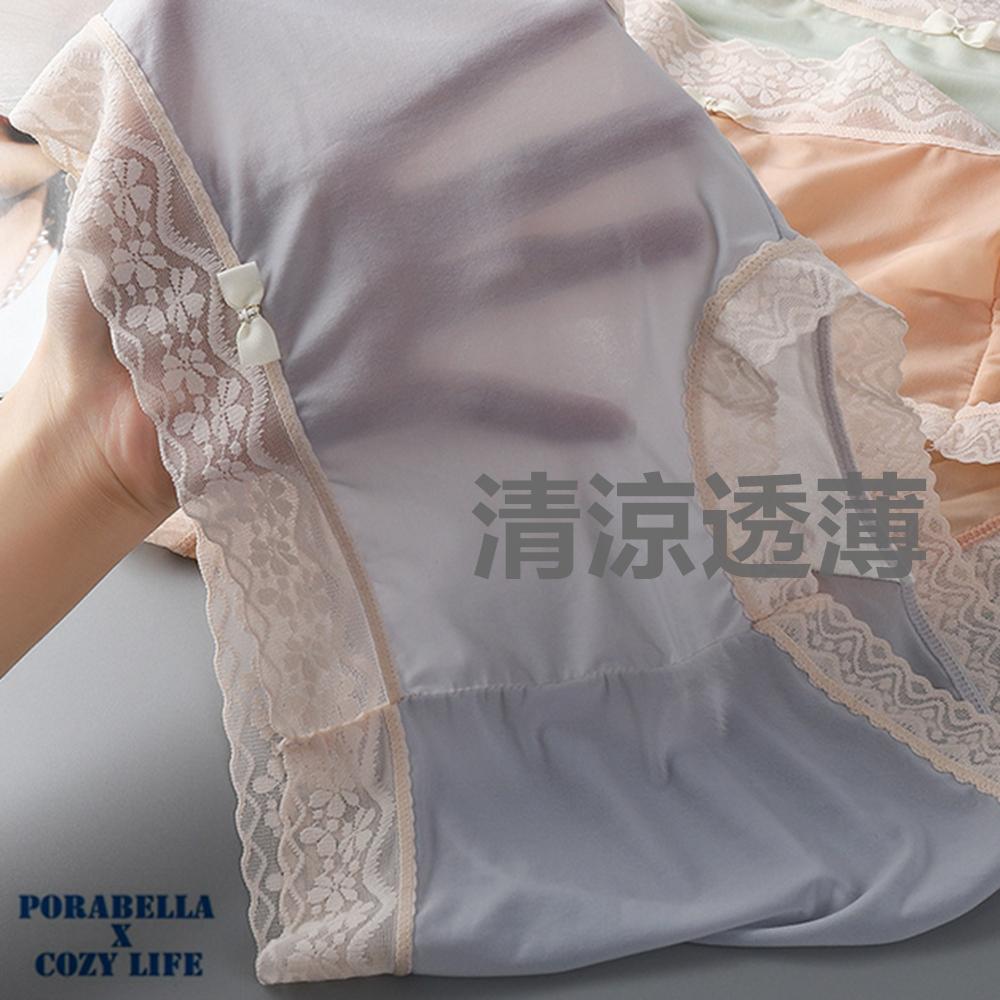 <Porabella> 大尺碼現貨內褲 蕾絲內褲 透感內褲 加大尺碼 可愛內褲 無痕內褲 UNDERWEAR(M~XL)-細節圖5