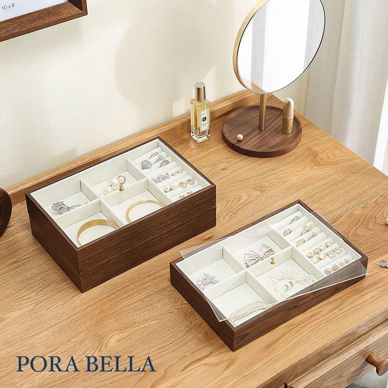 <台灣現貨>快速出貨 皮革收納盒  隨身款珠寶盒 迷你飾品收納盒 旅行收納盒 便攜飾品盒 多功能收納盒 首飾盒 珠寶盒-細節圖2