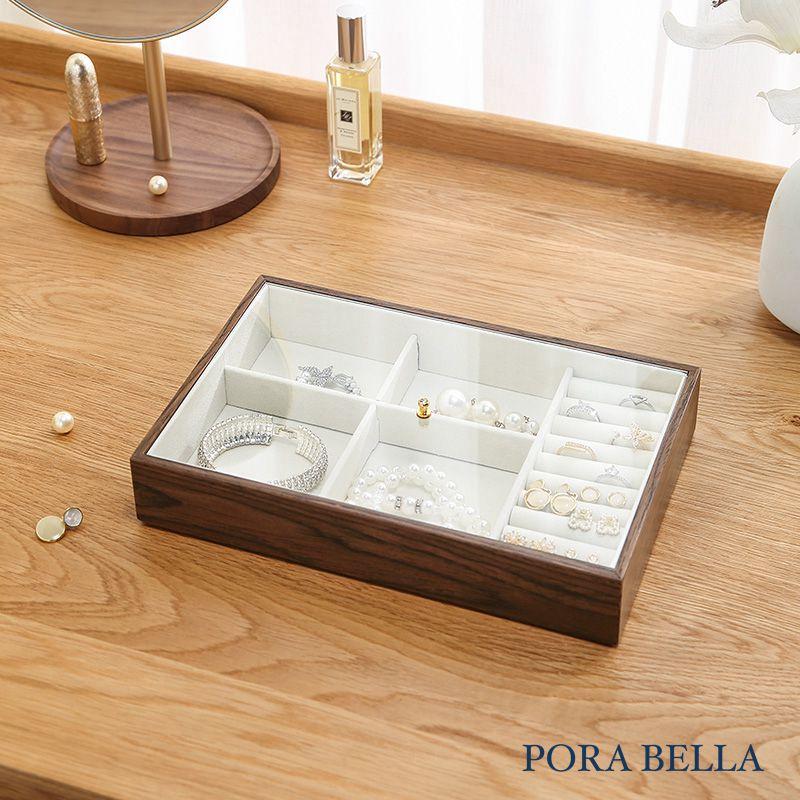 <台灣現貨>快速出貨 皮革收納盒  隨身款珠寶盒 迷你飾品收納盒 旅行收納盒 便攜飾品盒 多功能收納盒 首飾盒 珠寶盒-細節圖4