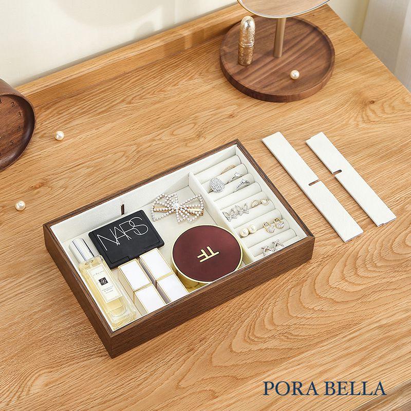 <台灣現貨>快速出貨 皮革收納盒  隨身款珠寶盒 迷你飾品收納盒 旅行收納盒 便攜飾品盒 多功能收納盒 首飾盒 珠寶盒-細節圖5