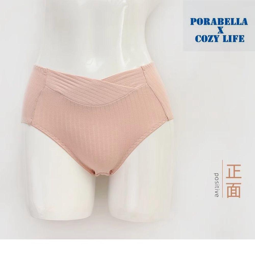 <Porabella>現貨生理褲 條紋交叉內褲吸血褲中腰棉質生理內褲大尺碼生理內褲防側漏UNDERWEAR(M~3XL)-細節圖6