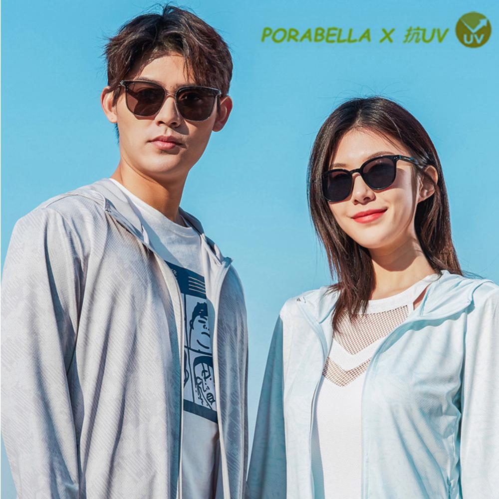 <Porabella>現貨防曬外套 迷彩防曬衣防紫外線冰絲防曬衣撞色防曬外套連帽防曬情侶外套UVCOAT(M-3XL)-細節圖3