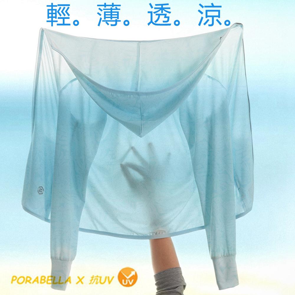 <Porabella>現貨防曬外套 迷彩防曬衣防紫外線冰絲防曬衣撞色防曬外套連帽防曬情侶外套UVCOAT(M-3XL)-細節圖5