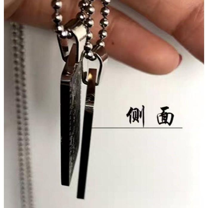 『運福閣』【開光】鈦鋼南無阿彌陀佛吊飾，佛教經文項鏈，佛經掛牌，佛祖護身符，南無阿彌陀佛H04-細節圖4