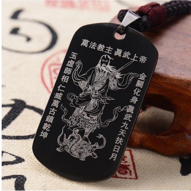 『富貴坊』【開光】鈦鋼玄天上帝掛牌，道教真武大帝佛牌，九天盪魔祖師，無量祖師項鏈，驅魔化煞，健康長壽保平安H07-細節圖3