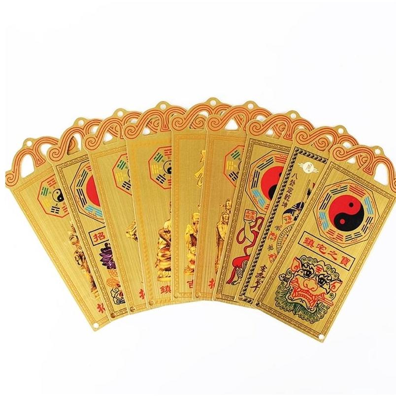 『富貴坊』【開光】純銅彩繪辟邪招財掛牌，財神爺，麒麟，獅咬劍，張天師，紫薇正照，擋煞，鎮宅，招財H08-細節圖4