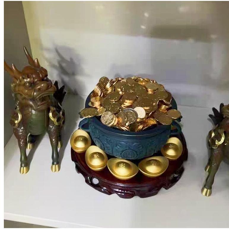 『富貴坊』實木圓形底座，雕刻托架，圓底座，木頭底座，底座，木座，可放風水蟾蜍龍龜佛像元寶聚寶盆招財樹，供奉H01-細節圖4