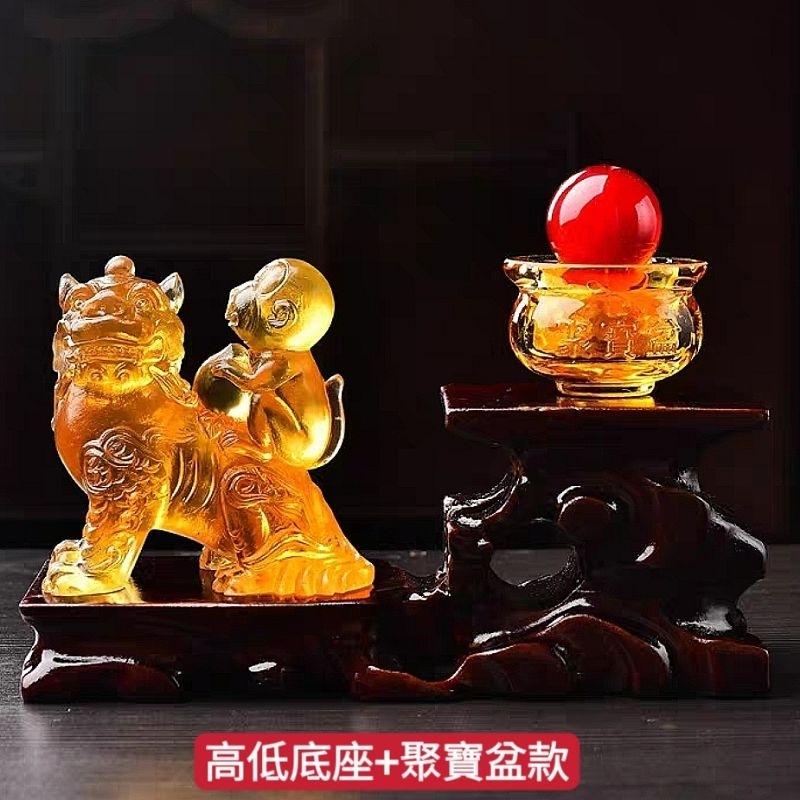 『富貴坊』【開光】諦聽封侯(附底座)，麒麟，貔貅，猴子，獅子，升官發財，招財辟邪，開事業運，地聽神獸H07-細節圖3