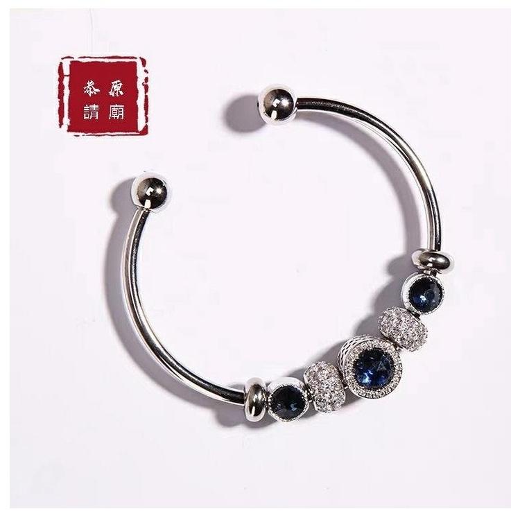 泰國佛牌真品，阿贊空薩愛情和合招財能量藍寶石轉運珠手鍊（特強版），超強招財、轉好運、招人緣魅力及桃花H10-細節圖3