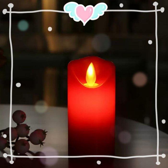 紅色電子蠟燭，搖擺蠟燭，蠟燭，仿真石蠟LED蠟燭，無煙，無臭，安全，泰國佛牌，供神可用，喜宴，拜拜，生日，派對-細節圖2