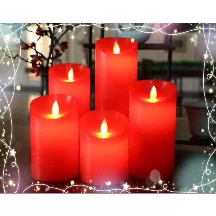 紅色電子蠟燭，搖擺蠟燭，蠟燭，仿真石蠟LED蠟燭，無煙，無臭，安全，泰國佛牌，供神可用，喜宴，拜拜，生日，派對-細節圖6