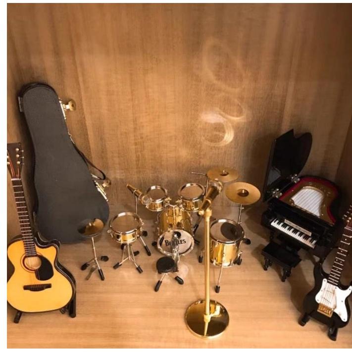 鋼琴音樂盒，仿真迷你平台鋼琴模型，生日禮物，手工烤漆木質鋼琴模型，情人節禮物L10-細節圖2