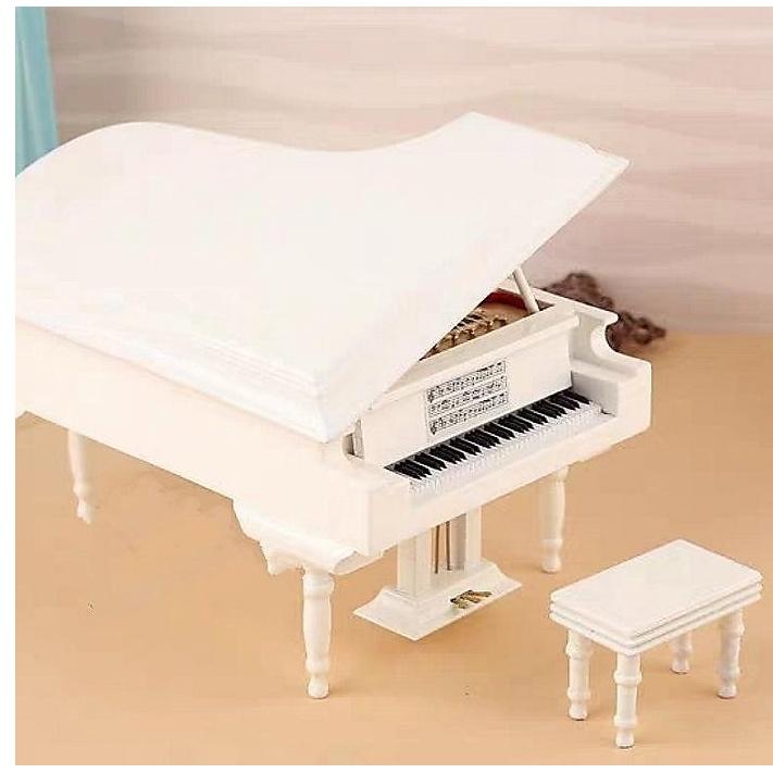 鋼琴音樂盒，仿真迷你平台鋼琴模型，生日禮物，手工烤漆木質鋼琴模型，情人節禮物L10-細節圖4