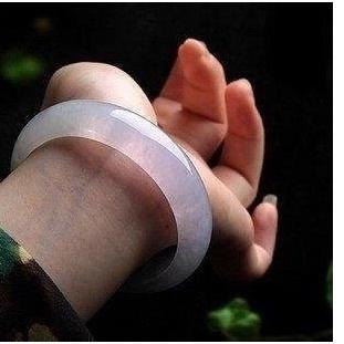 精選冰種泛光嬌豔紫羅蘭翡翠玉鐲 ，古樸寶光，玉質細膩H17-細節圖3