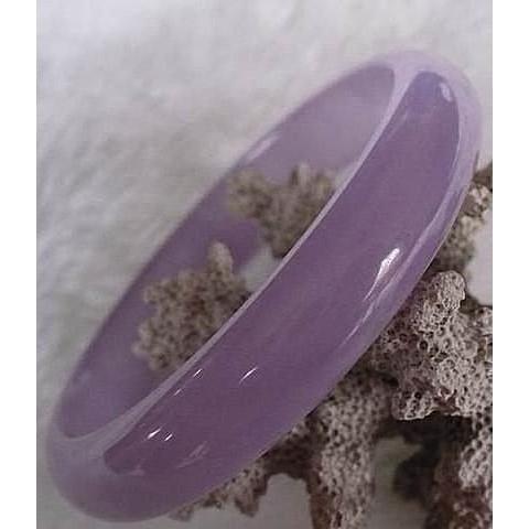 《宮廷珠寶》精選冰種透光紫羅蘭幸福洋溢玉鐲 ，古樸寶光，玉質細膩H13