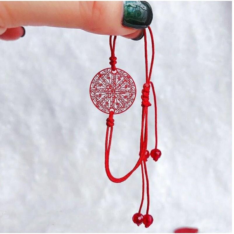 阿贊佑轉運符片手繩，明星古力娜紮‮款同‬，眾明‮的星‬師傅‮贊阿‬佑，小‮繩紅‬專屬你的幸運，擋險避災，助生意事業H09-細節圖2