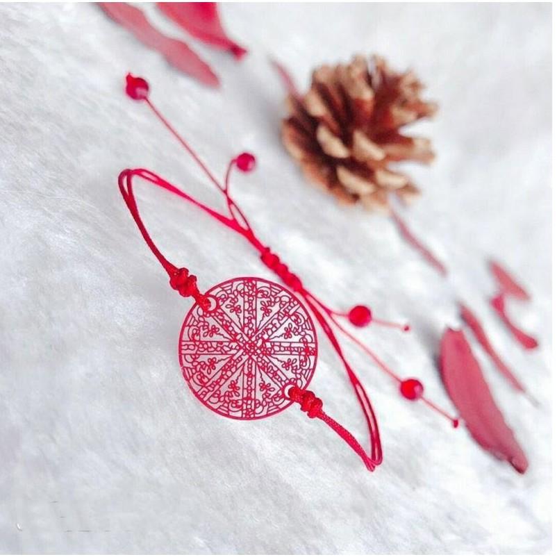 阿贊佑轉運符片手繩，明星古力娜紮‮款同‬，眾明‮的星‬師傅‮贊阿‬佑，小‮繩紅‬專屬你的幸運，擋險避災，助生意事業H09-細節圖3