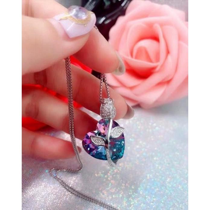 阿贊空薩愛情和合鎖心純銀水晶項鍊 ，超強招財、招桃花、讓男人看見你就動心、捨得為你花錢、愛你無法自拔H01-細節圖2