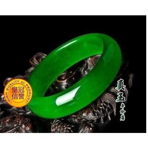 《宮廷珠寶》精選冰種新坑陽綠翡翠玉鐲，古樸寶光，玉質細膩H02-細節圖2