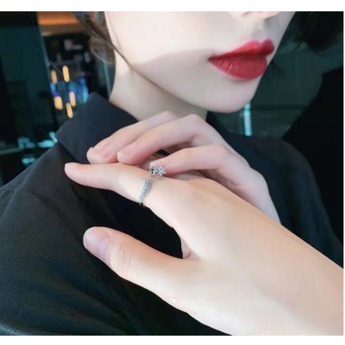 阿贊雷開光能量白寶石狐仙佛牌戒指(可調式戒圍)，招挑花， 鎖心，助人緣愛情，提升魅力，招財，挽回感情H14-細節圖3