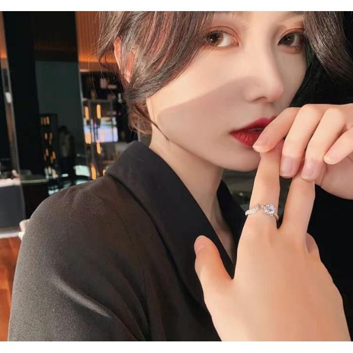 阿贊雷開光，能量白寶石狐仙佛牌戒指( 活動戒圍)，招挑花， 鎖心，助人緣愛情，提升魅力，招財，挽回感情-細節圖2