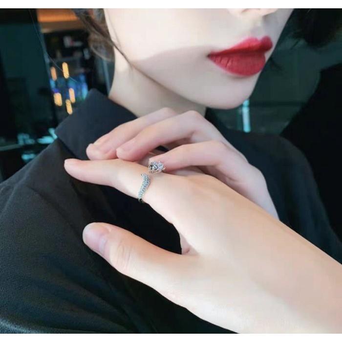 阿贊雷開光，能量白寶石狐仙佛牌戒指( 活動戒圍)，招挑花， 鎖心，助人緣愛情，提升魅力，招財，挽回感情-細節圖4