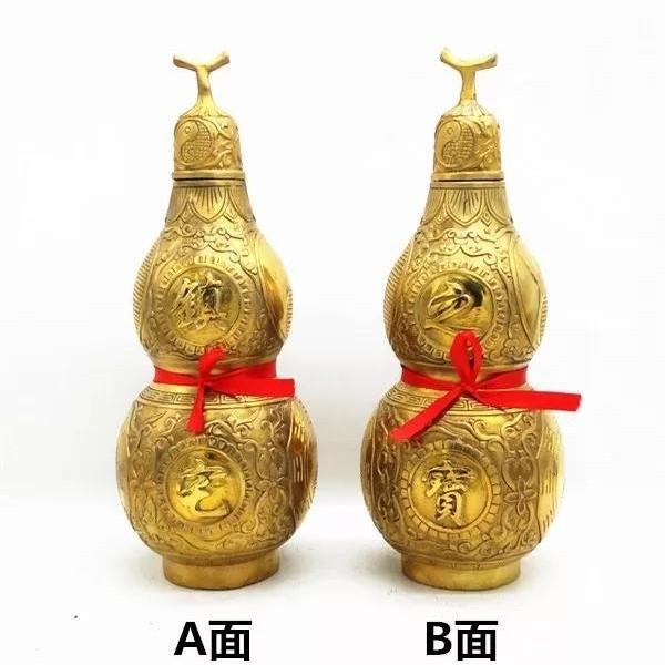 『運福閣』【已開光】純銅開蓋開口葫蘆，葫蘆八卦鎮宅之寶，家居風水化煞，招財進寶，事業運好，促進感情，開運轉運H01-細節圖2