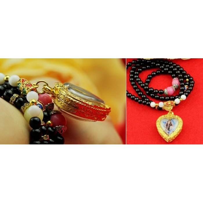 泰國佛牌正品， 阿贊明九尾狐仙手鍊/項鍊兩用佛牌，招挑花， 鎖心，助人緣愛情，提升魅力，招財，挽回感 情-細節圖4