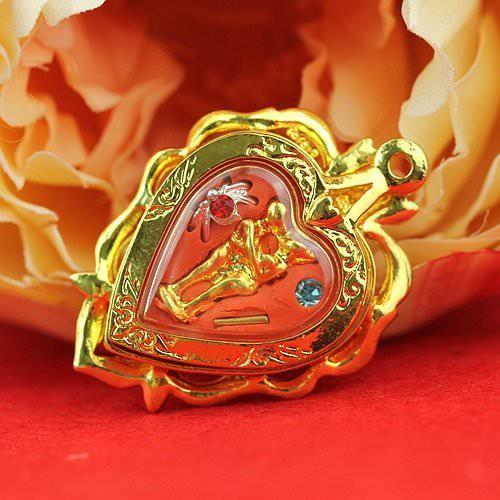 泰國佛牌正品， 阿贊明九尾狐仙手鍊/項鍊兩用佛牌，招挑花， 鎖心，助人緣愛情，提升魅力，招財，挽回感 情-細節圖5